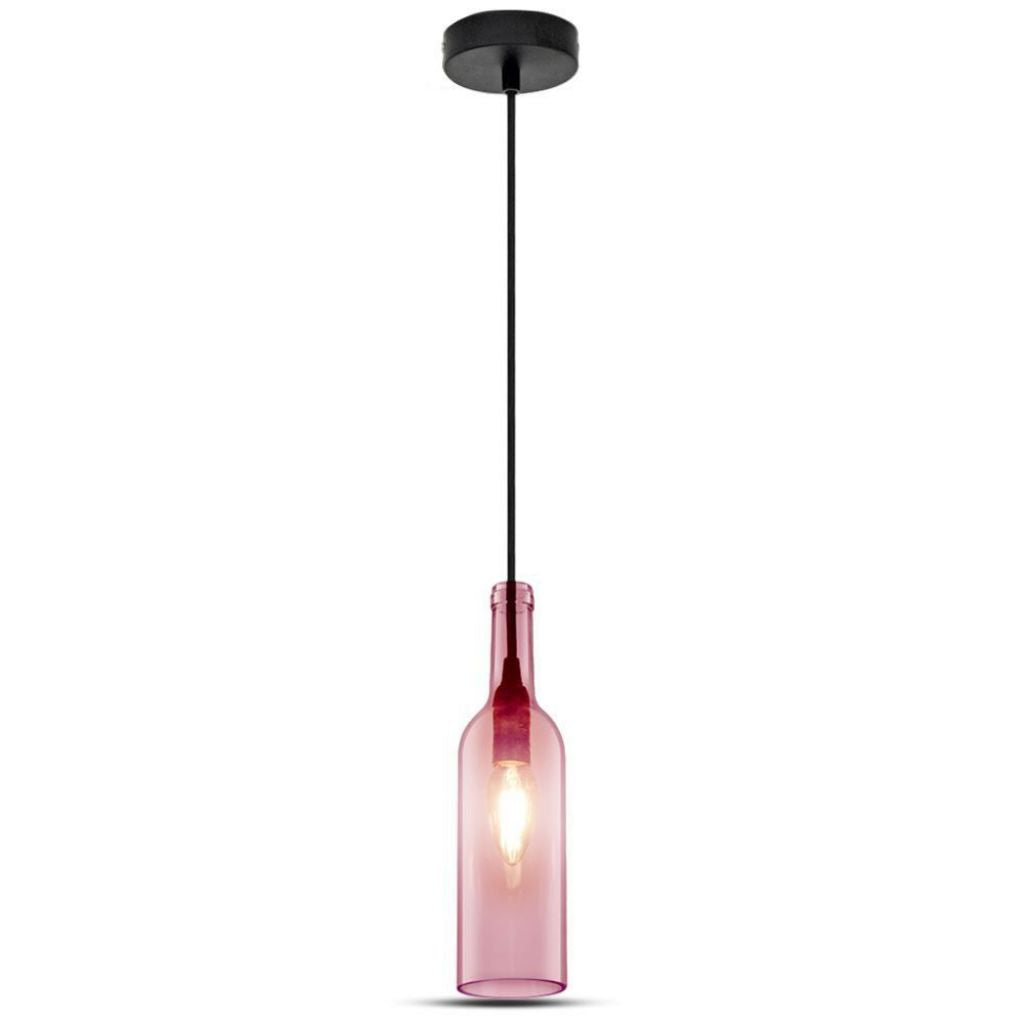 V-TAC Lampadario LED a Bottiglia in Vetro con Portalampada E14 V-TAC Lampadario LED a Bottiglia in Vetro con Portalampada E14